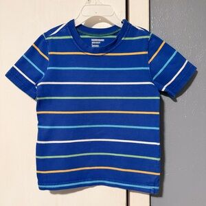 Kids Old Navy Blue Striped Short Sleeve Tee